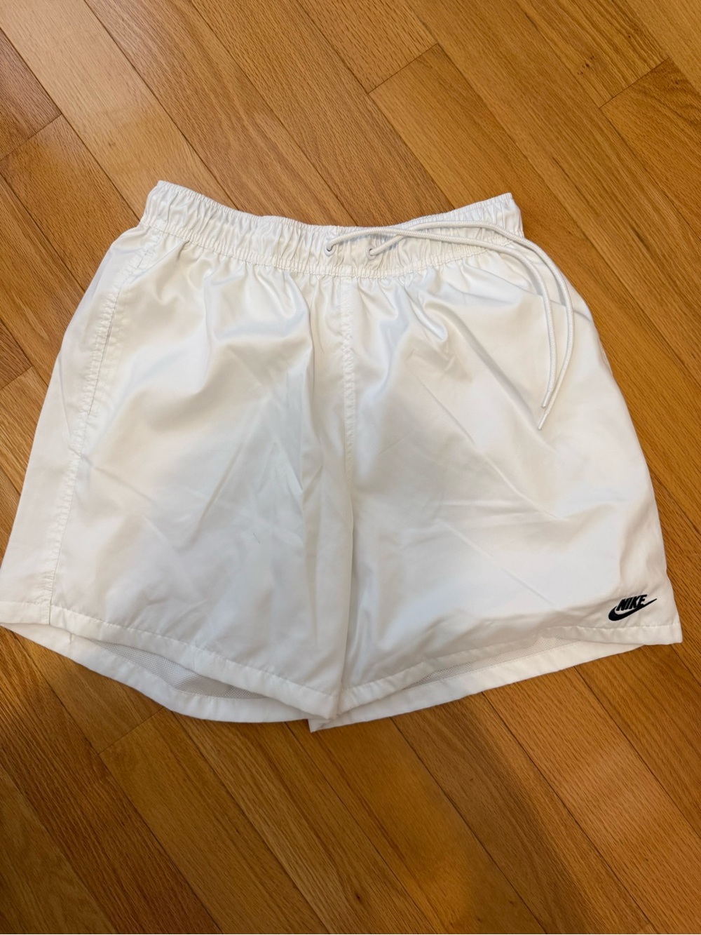 Nike Men’s White Athletic Drawstring Shorts